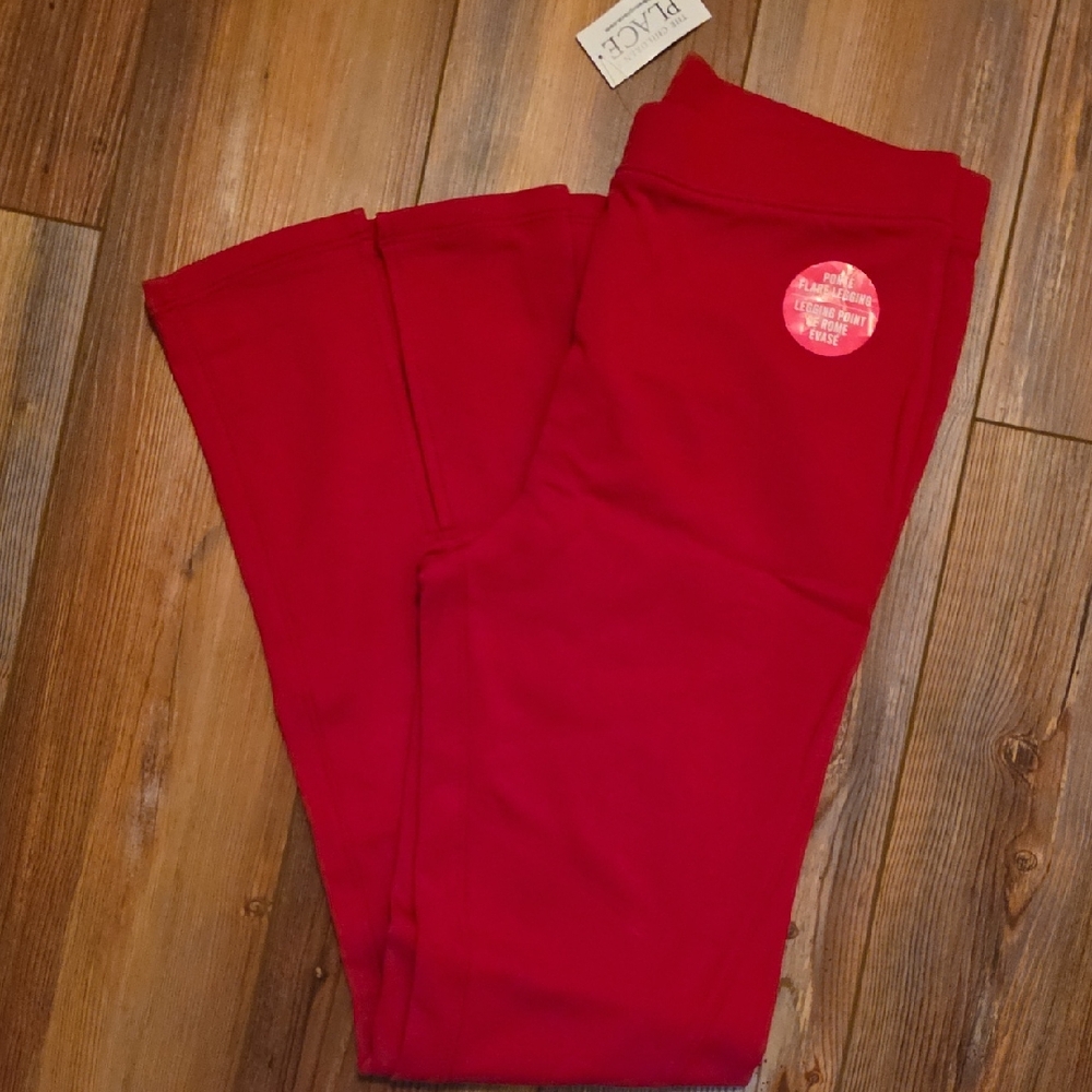 Vibrant Red Kids Leggings